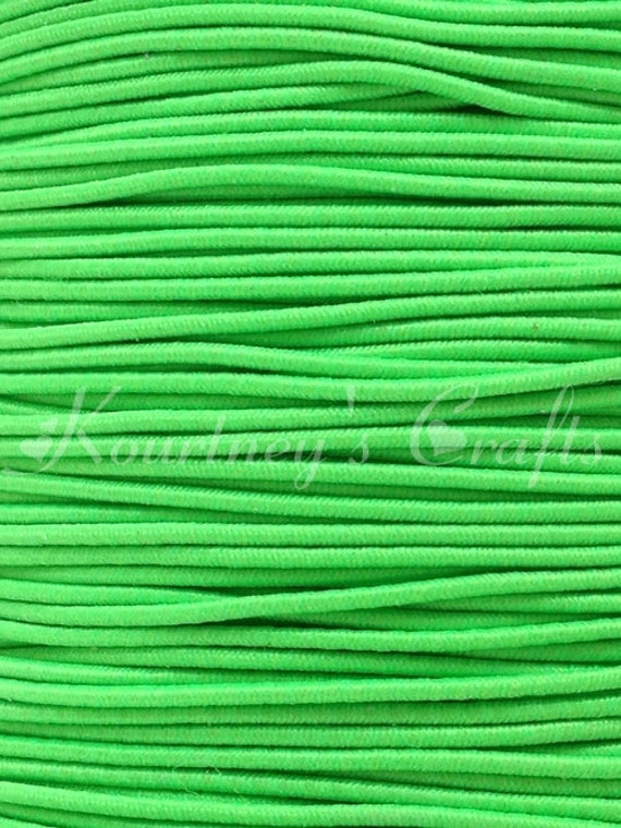 Neon Green Elastic Stretch Shock Cord Size 1mm approximately