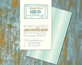 Pre Designed Business Card: Acoustician, sound editor, songwriter, musician, etc.