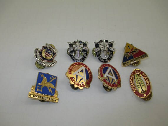 SPRING SALE Army Unit Insignia Pins Special by AndrewsPipesandMore