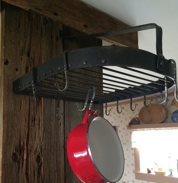 Wrought iron pot rack