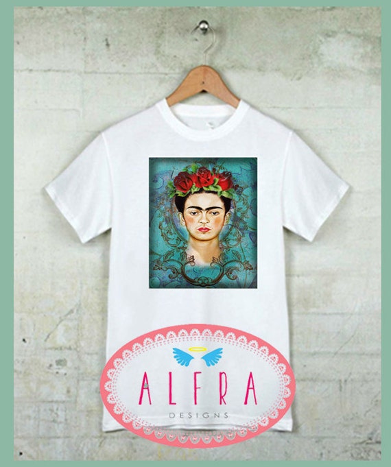 Frida Kahlo Inspired Art T-shirt by AlfraUniqueGifts on Etsy
