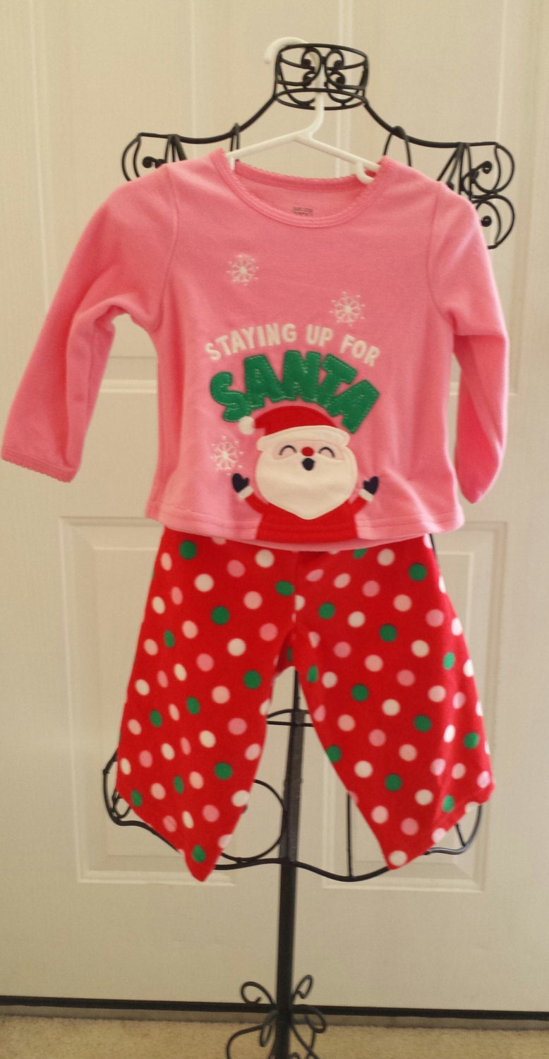 Size 12 Months Girls Christmas Pajamas Baby by LoveMeSomeTooties