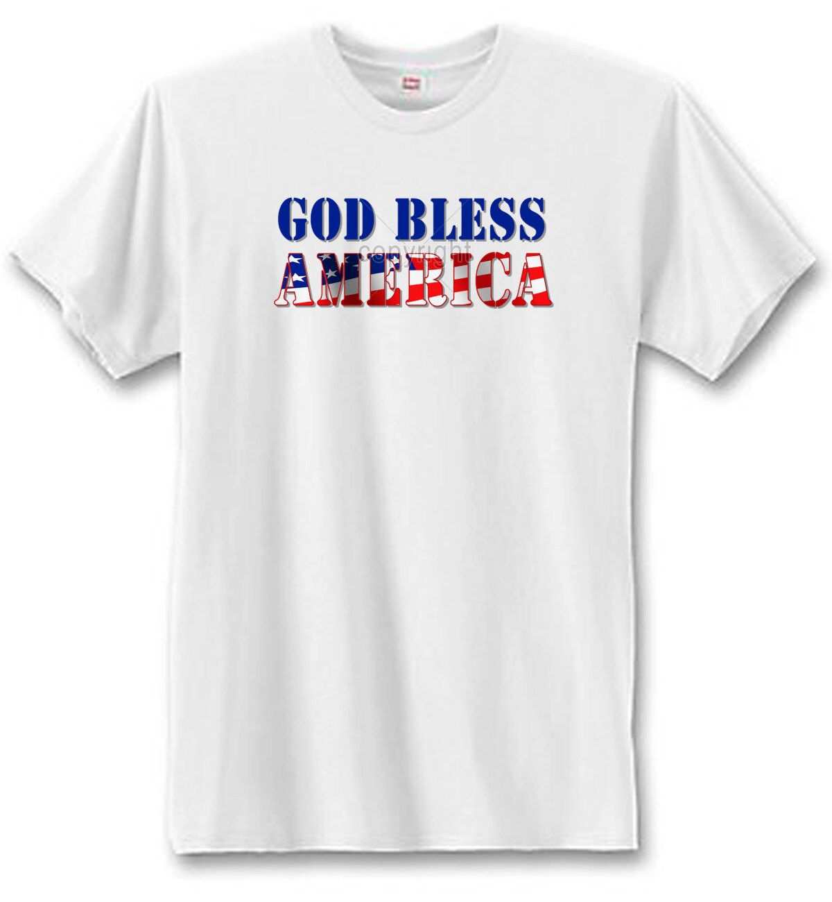 God Bless America T-Shirt Patriotic T-Shirts U.S. Custom