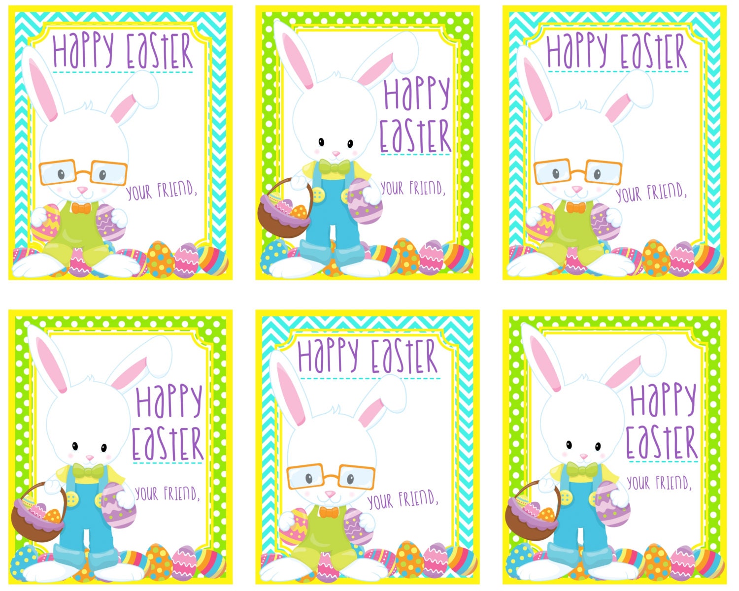 Free easter tags printable