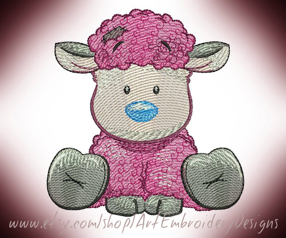 Lamb Machine Embroidery Designs Set for a by ArtEmbroideryDesigns