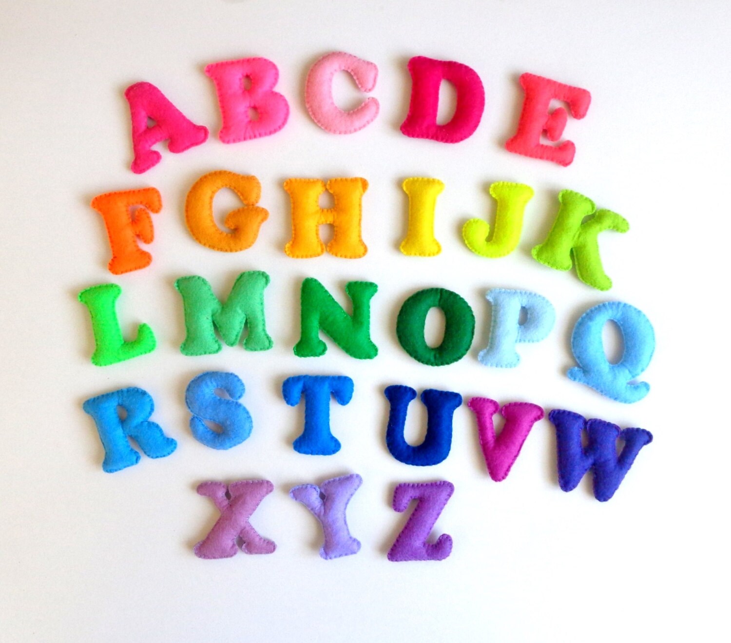 Colorful felt alphabet baby letters educational game