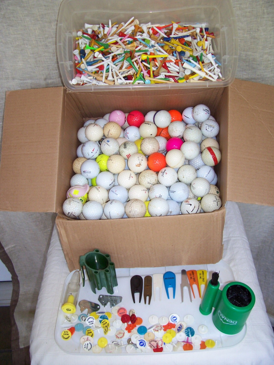 Vintage 167 GOLF BALLS misc. Brands also use as FOOT by LIZ404