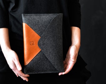 NEW kindle/ kindle oasis/ kindle voyage/ kindle paperwhite case leather pad wool felt perfect protection timeless design modern stylish