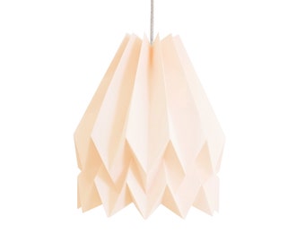 Origami Lamp | Plain Pastel Pink | Design Lamp Shade | Ceiling Lamp for living room or bedroom | FREE SHIPPING*