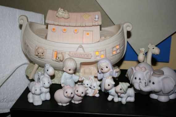 precious moments noah's ark figurines