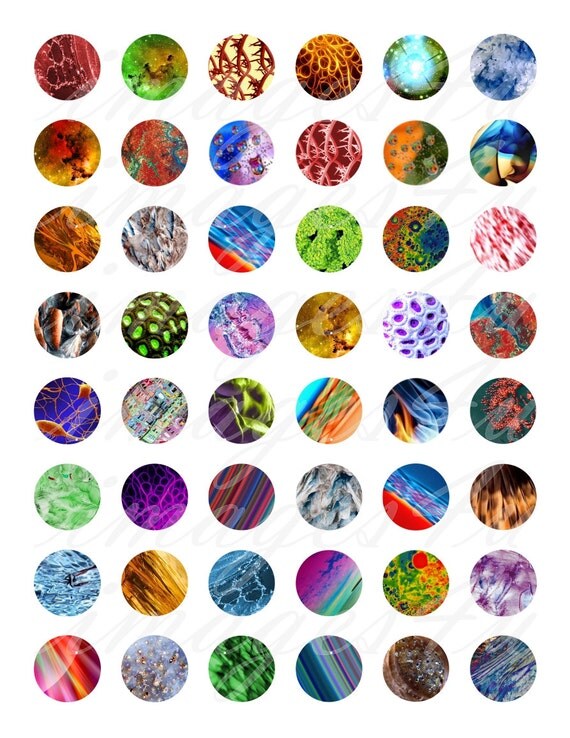 Abstract printable circles 20mm 18mm 16mm 14mm 12mm bottle