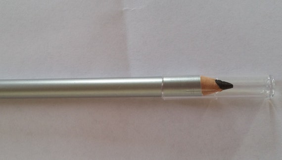 Mineral Black Eyeliner Wooden Pencil Length 13cm  Matt Silver color