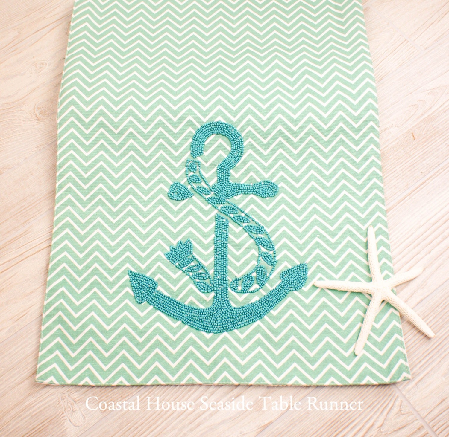 Seaside Table Runner Coastal Decor/Cabin by MayenneMaison on Etsy