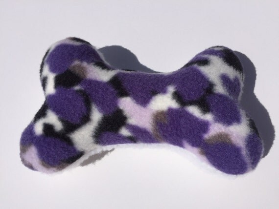 stuffed bone dog toy