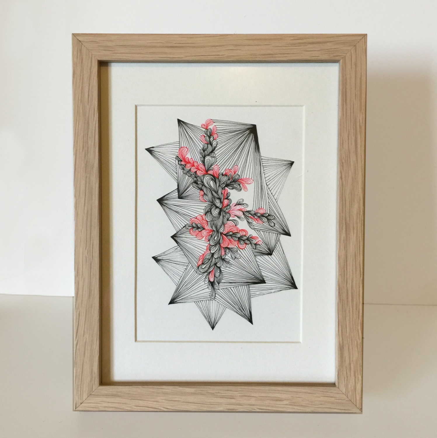 Original ink drawing on Paper Untitled by HananMass on Etsy