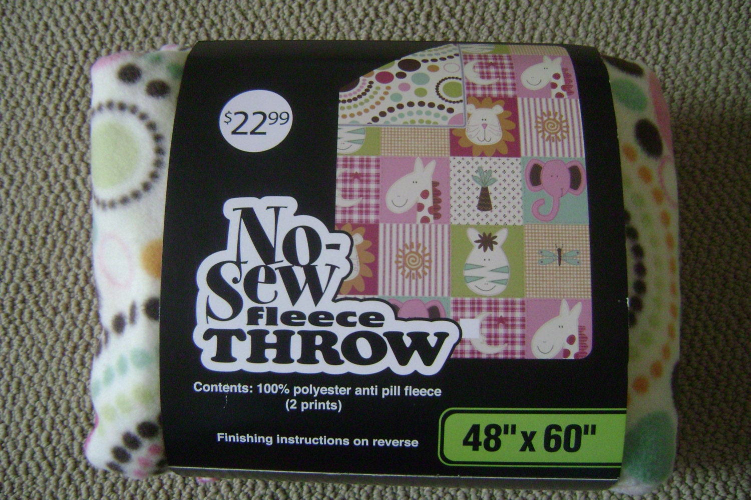 No Sew Fleece Throw Kit