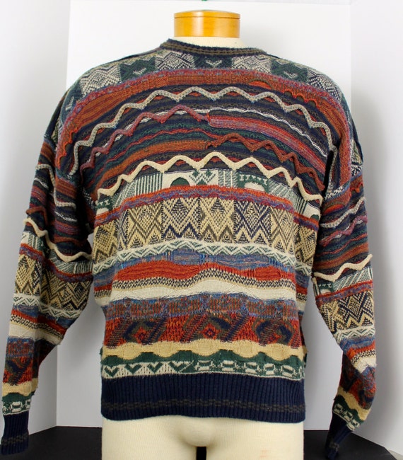 Vintage Coogi Style Bill Cosby Sweater Size X Large Three