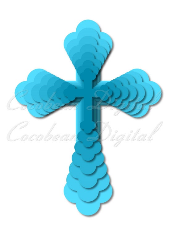 Download Cross Fancy Layered Nested 3dsvgdxf digital cutting