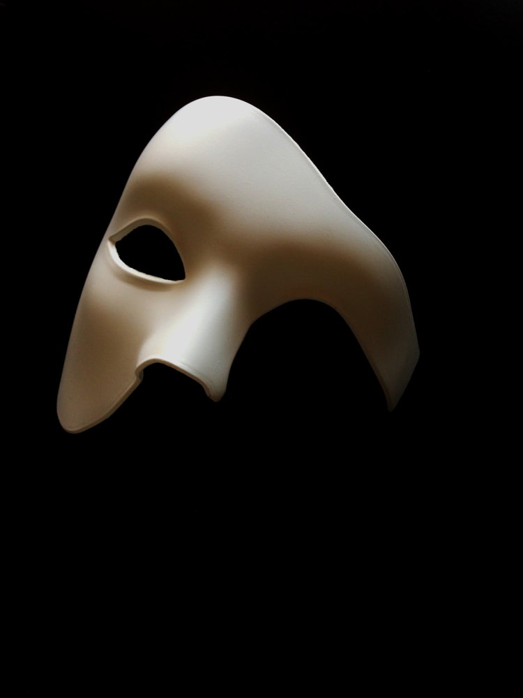 Black Phantom Of The Opera Mens Mask Masquerade By HigginsCreek