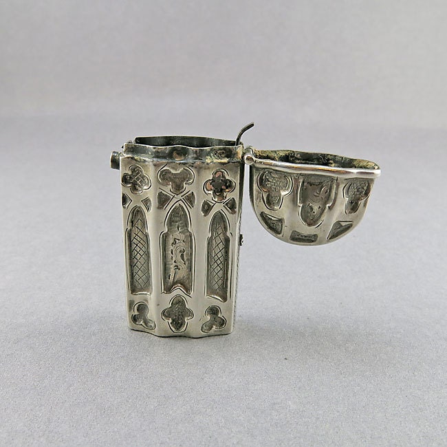 Antique Silver Vesta Case 800 Silver Match Safe Dutch Antiques