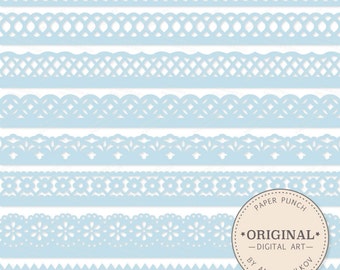 Popular Items For Lace Borders Clipart On Etsy