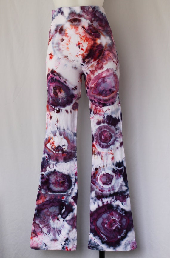 Tie Dye Yoga Pants Tie Dyed Ice Dyed by ASPOONFULOFCOLORS