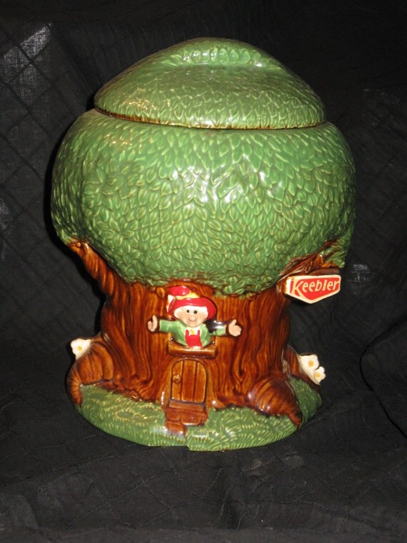 Cookie Jar Haeger Pottery Co. Vintage Keebler by FUNKIEJUNKY
