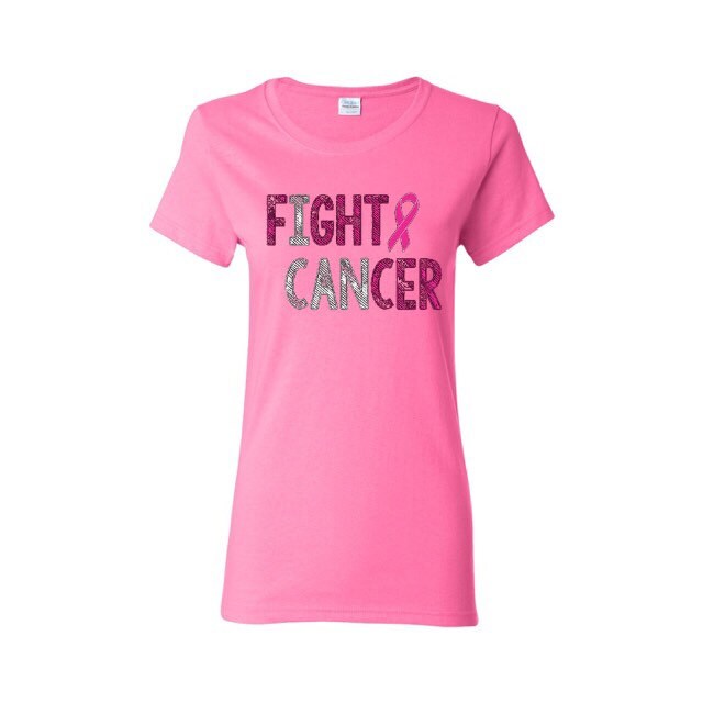 Fight Cancer Ladies Shirt I CAN Fight Cancer by CustomStylesLB