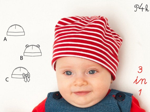 sewing Beanie pattern hat sewing baby pattern  Paper pattern baby for  Bubu Hat beanie