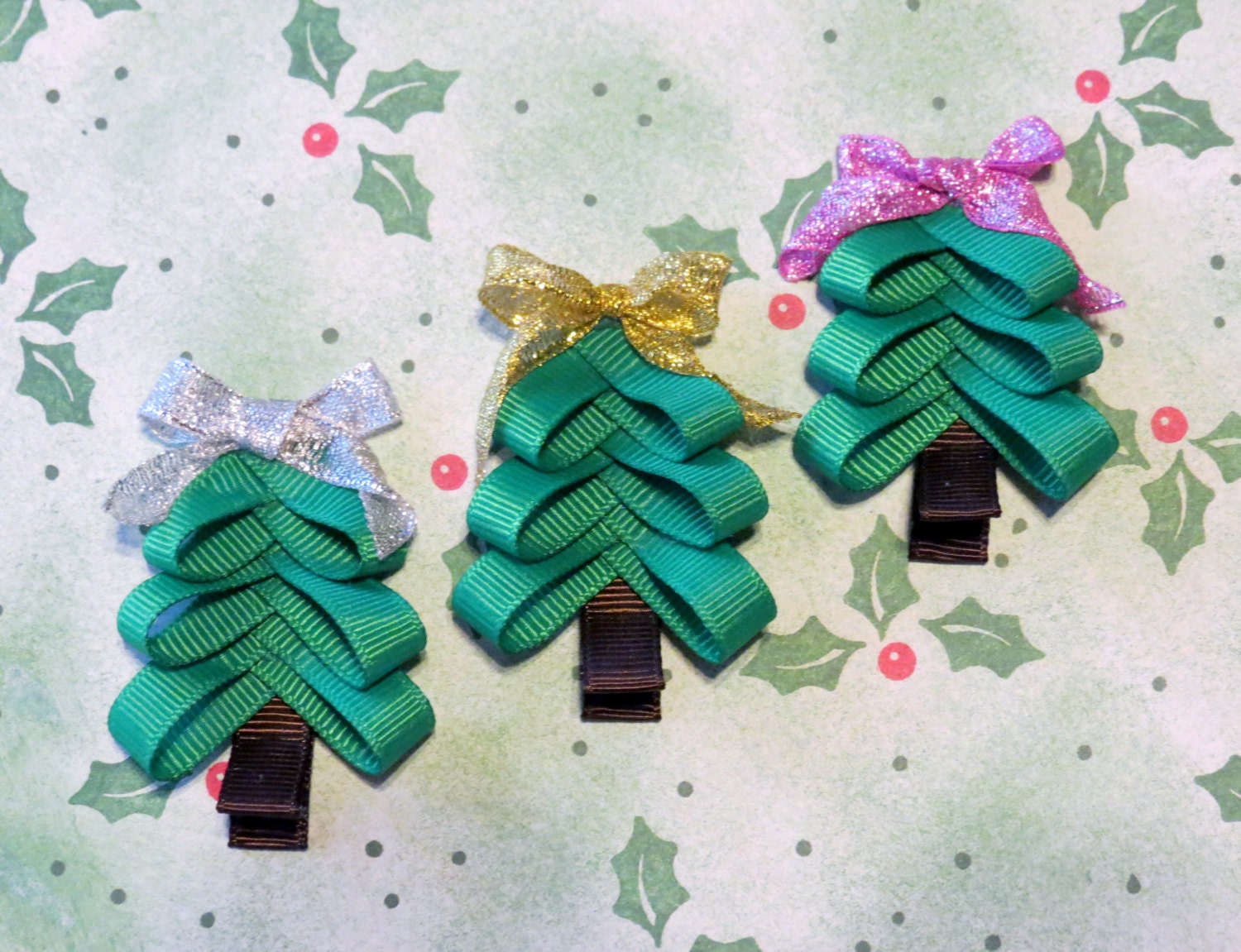 christmas tree hair clip for christmas and by scrapmaniacshop christmas tree hair clip for christmas and by scrapmaniacshop