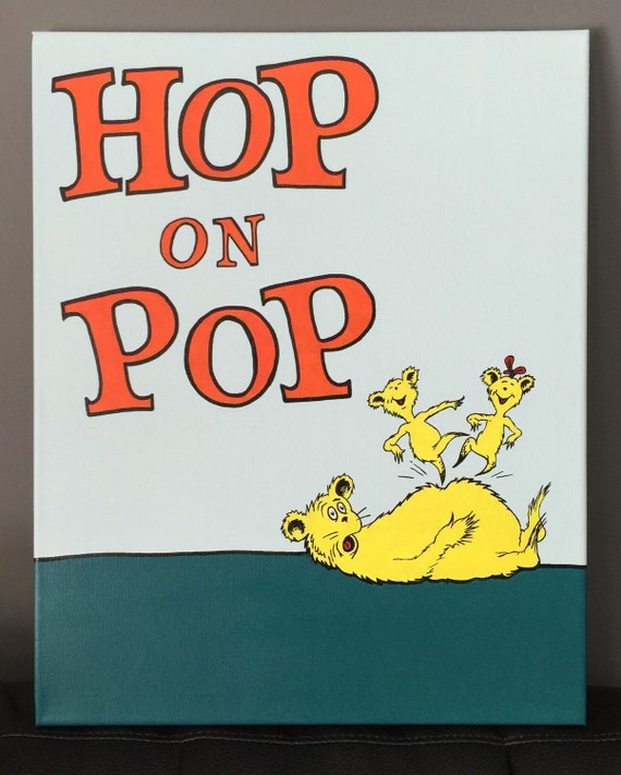 Hop on Pop inspired by Dr. Seuss: 16 x 20 by OneCanvasLove on Etsy