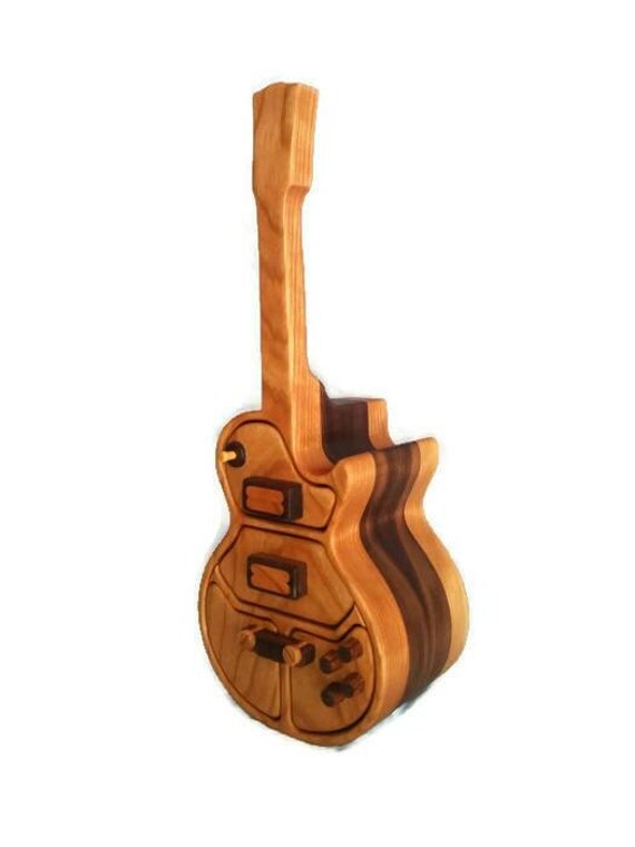 Gibson guitar/ guitar wood box / jewelry box / bandsaw by RoysBox