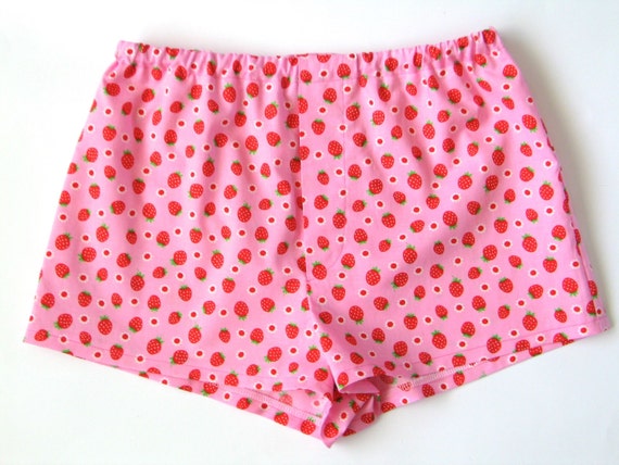 strawberry pajama shorts