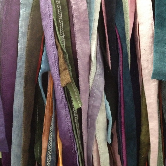 PIF Cotton Jersey Fabric Scraps TSHIRT HEMS by TheMountainMakers