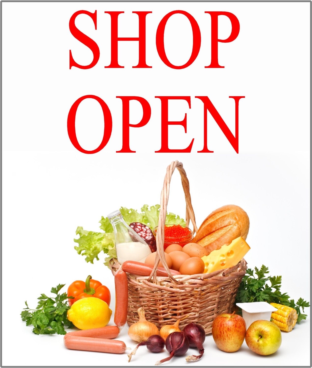 Shop Open Sign 300mm x 420mm