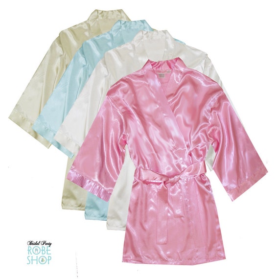 Flower Girl Satin Robe Junior Bridesmaid by