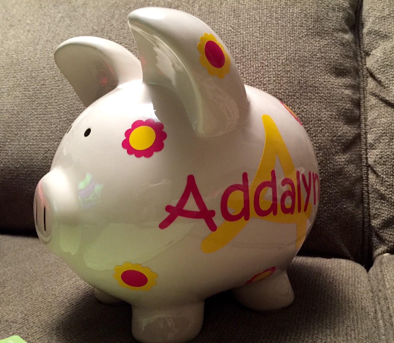 Large Personalized Ceramic Piggy Bank