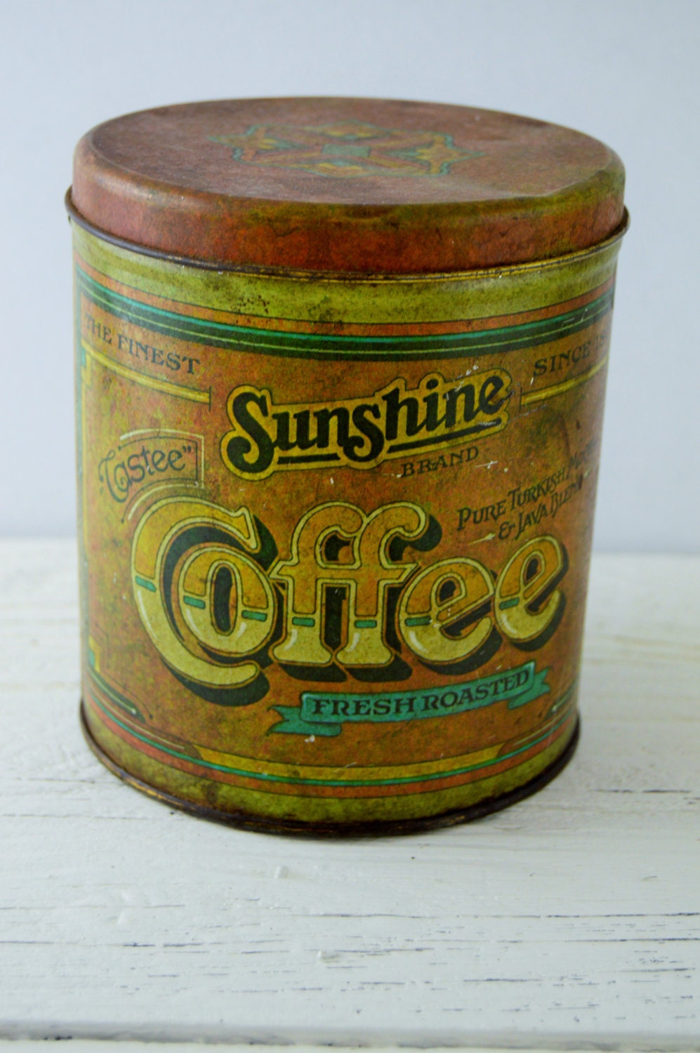Coffee Tin Sunshine Coffee Tin