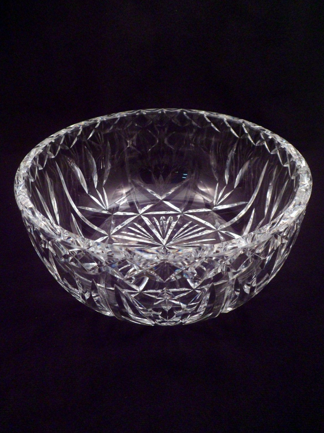 Rare Waterford Cut Crystal Bowl Special Order Pattern