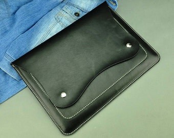 Leather macbook air sleeve, macbook air case, leather macbook pro case ,macbook pro cover, macbook 13inch sleeve, laptop sleeve 13.3-036