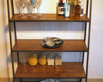 Large Industrial Style Ladder Shelving Unit