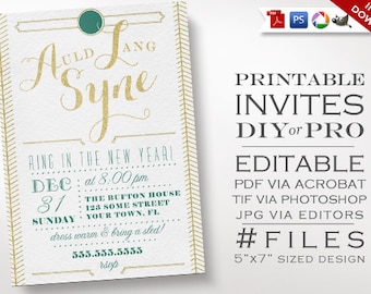 new years invitation templates