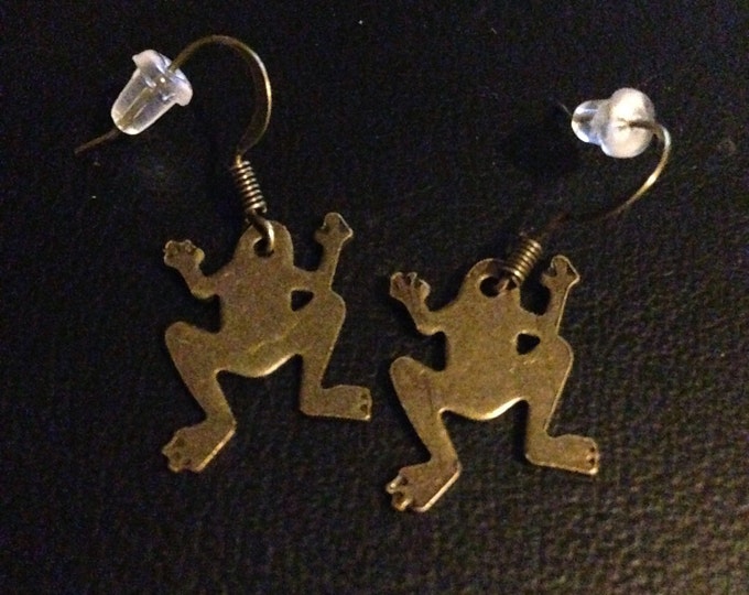 Frog earrings