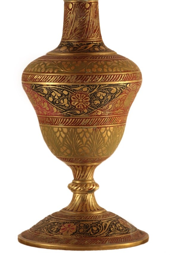 Vintage Brass Peacock Vase by MKAgrestaDesigns on Etsy