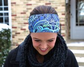 Pretty Paisley Headband - comfortable,soft, jersey knit material, wear it wide or narrow!
