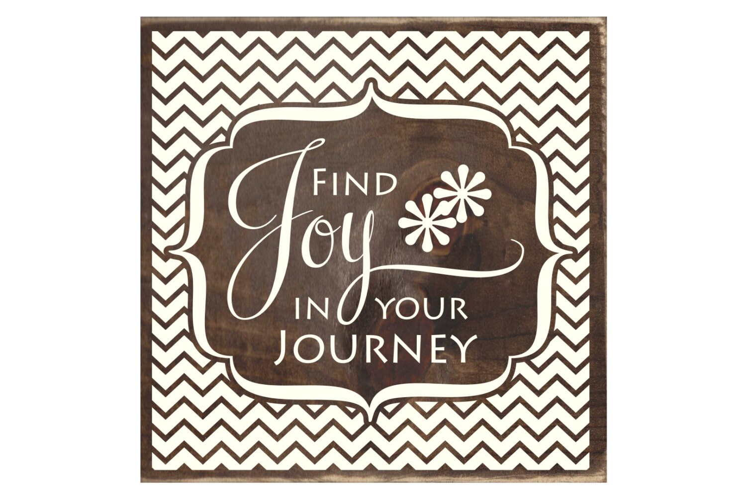Find joy in your journey inspirational rustic wood sign