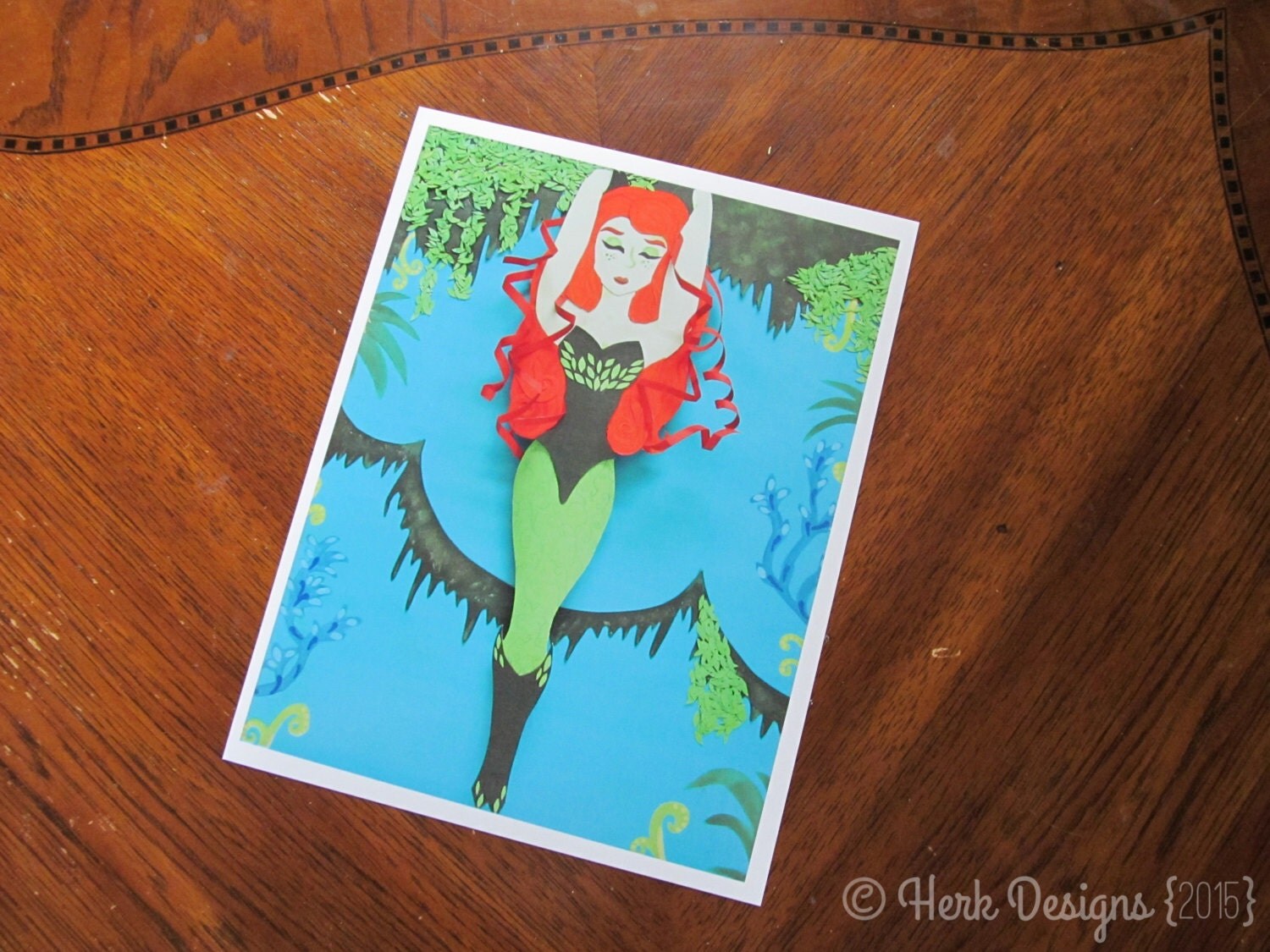 Poison Ivy Print by HerkDesigns on Etsy