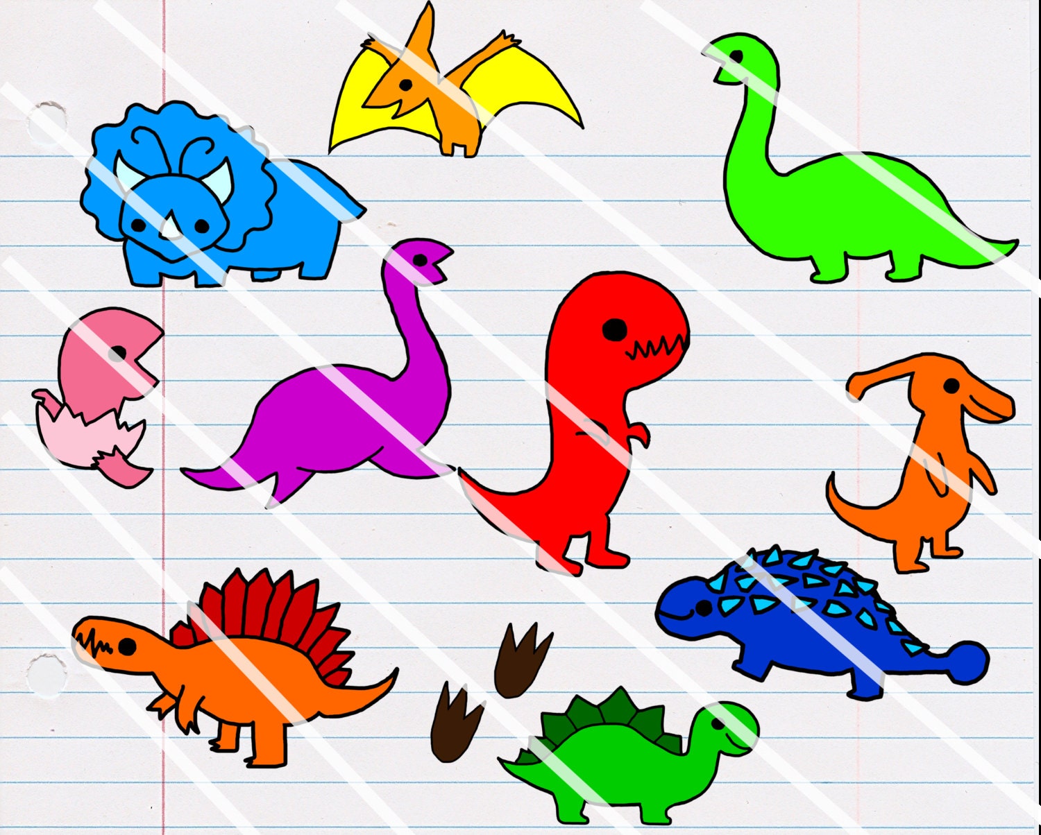 cute dinosaur kawaii
