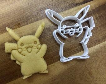 Pikachu - Pokemon 3D Printed Cookie Cutter