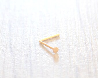 Tiny Nose Stud - 14k gold filled nose stud - 24 gauge nose stud- minimalist nose stud - barely there stud - dot nose stud- nose studs